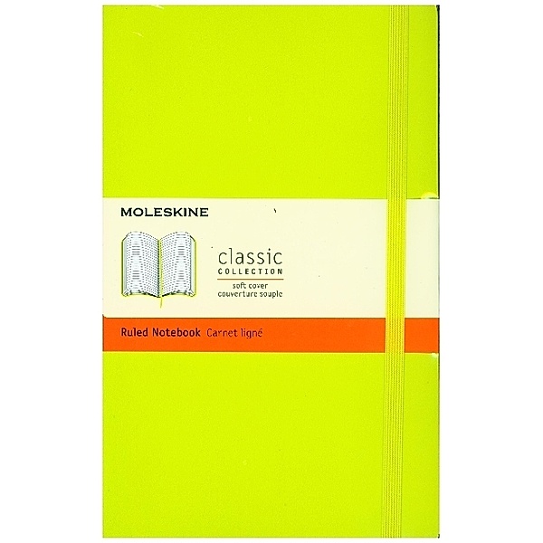 Moleskine / Moleskine classic, Notizbuch Large/A5 Liniert, Limetten Grün