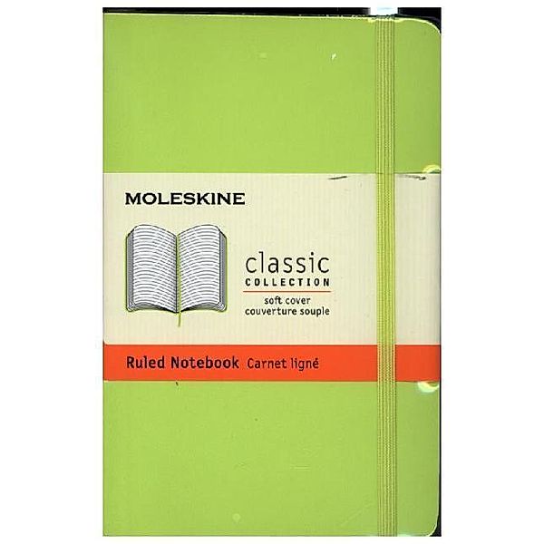 Moleskine / Moleskine Classic, Notizbuch Pocket/A6 Liniert, Limetten Grün