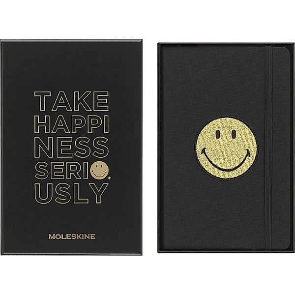 Moleskine / Moleskine Sammlerbox - Smiley, Notizbuch, Large/A5, Fester Einband, Liniert, Smiley Logo