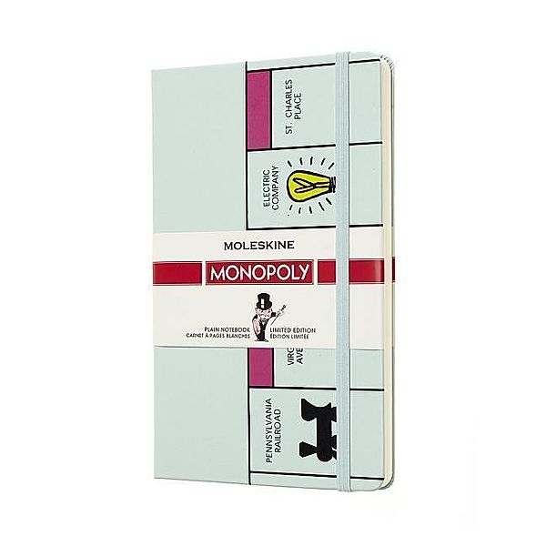 Moleskine Monopoly Board Limited Edition Notebook Large Plain, Moleskine