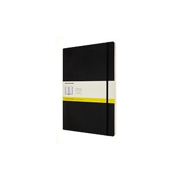 Moleskine Notizbuch A4, Kariert, Soft Cover, Schwarz