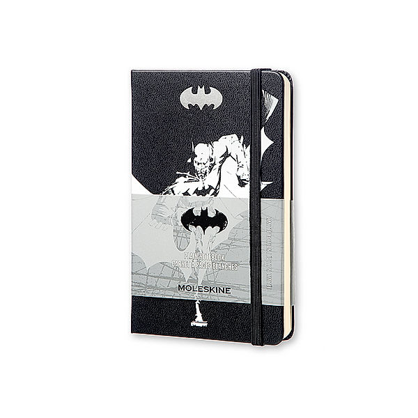 Moleskine Notizbuch Batman P/A6, Blanko, Hard Cover, Schwarz