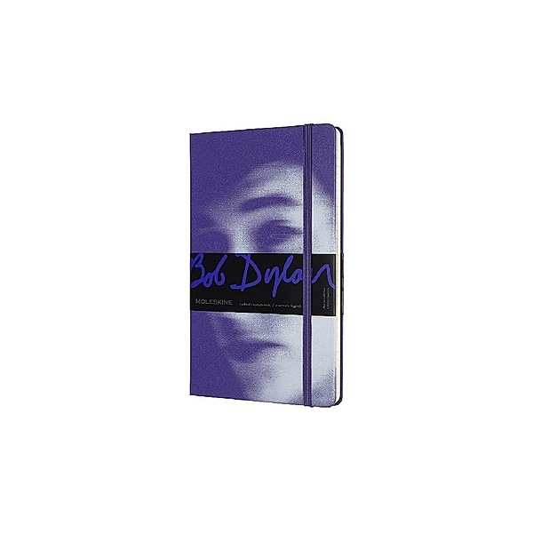 Moleskine Notizbuch - Bob Dylan, Large, A5, Liniert, Hard Cover, Violett, Moleskine
