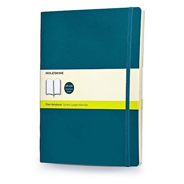 Moleskine Notizbuch, Extra Large, blanko, soft cover, unterwasser-blau