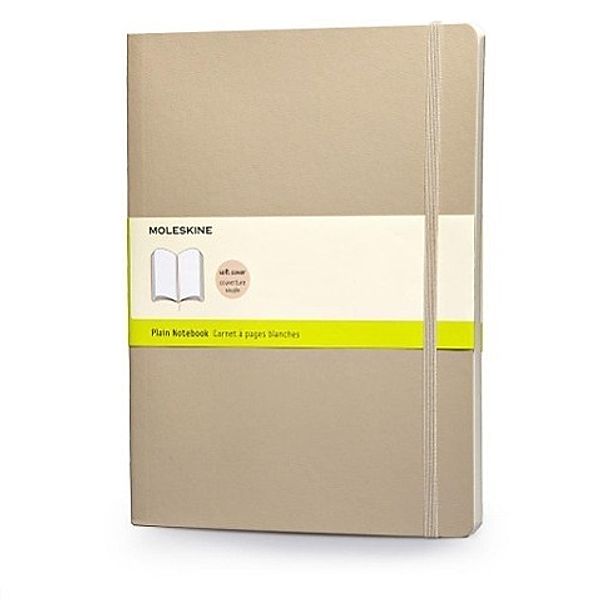 Moleskine Notizbuch, Extra Large, blanko, soft cover, beige, Moleskine
