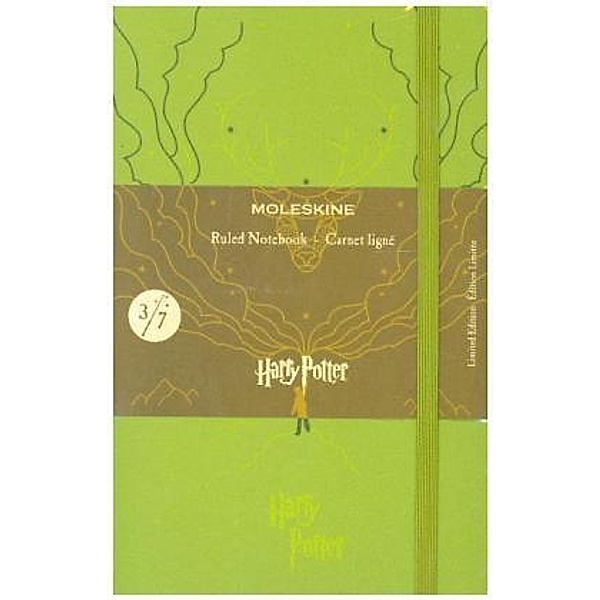 Moleskine Notizbuch - Harry Potter Large, A5, Liniert, Hard Cover, Hellgrün