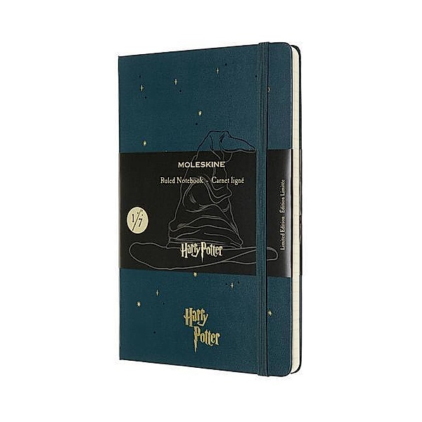 Moleskine Notizbuch - Harry Potter Large, A5, Liniert, Hard Cover, Dunkelgrün