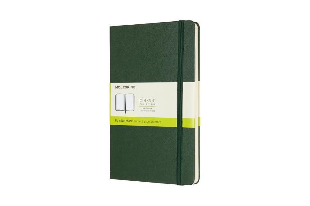Moleskine Notizbuch, Large, A5, Blanko, Hard Cover, Myrtengrün Buch
