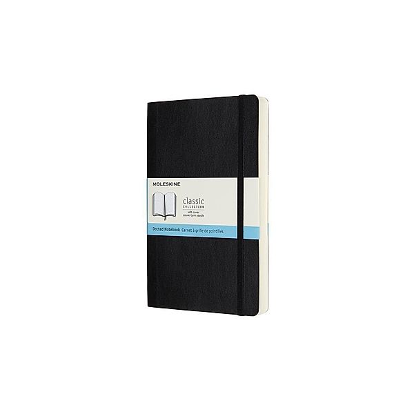 Moleskine Notizbuch, Large, A5 Punktraster, Erweiterte Seitenanzahl, Soft Cover, Schwarz, Moleskine