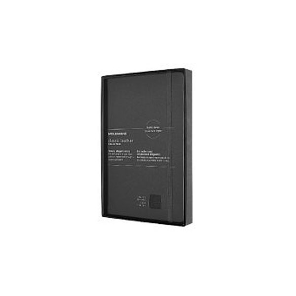 Moleskine Notizbuch - Ledereinband Large, A5, Liniert, Hard Cover, Schwarz