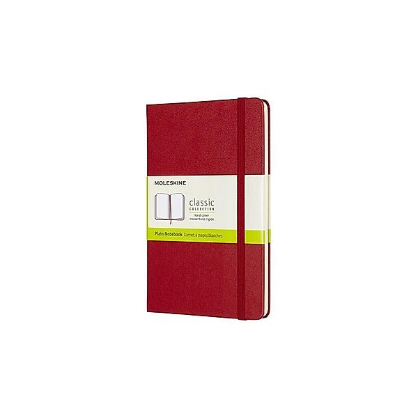 Moleskine Notizbuch, Medium, Blanko, Hard Cover, Scharlachrot, Moleskine