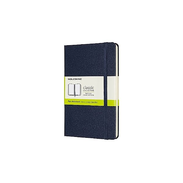 Moleskine Notizbuch, Medium, Blanko, Hard Cover, Saphir, Moleskine