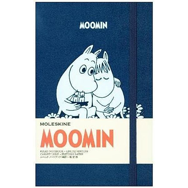 Moleskine Notizbuch - Mumins Large, A5, Liniert, Hard Cover, Blau