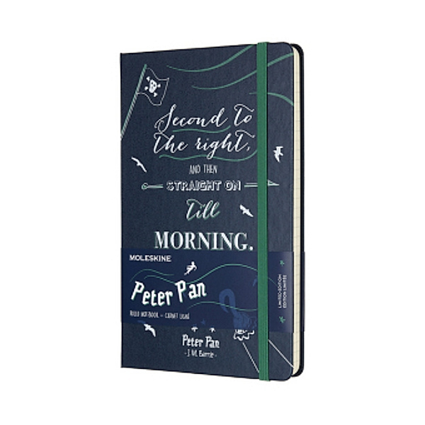 Moleskine Notizbuch - Peter Pan Large/A5, Liniert, Hard Cover, Saphir Blau