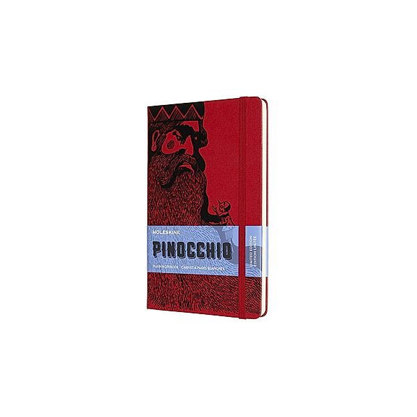 Moleskine Notizbuch - Pinocchio, Large/A5, Blanko, Feuerfresser, Moleskine