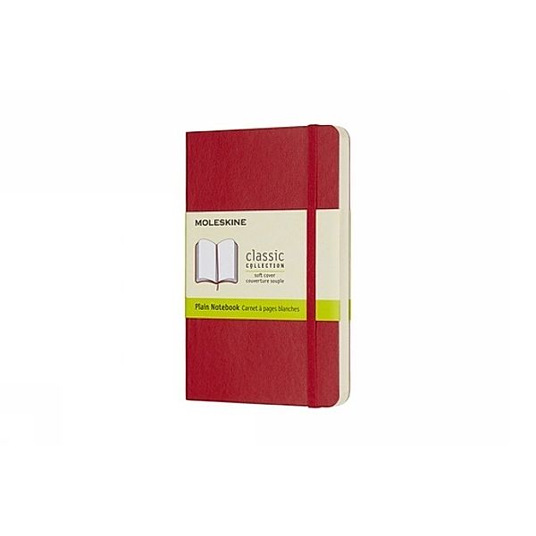 Moleskine Notizbuch Pocket/A6, Blanko, Soft Cover, Scharlachrot