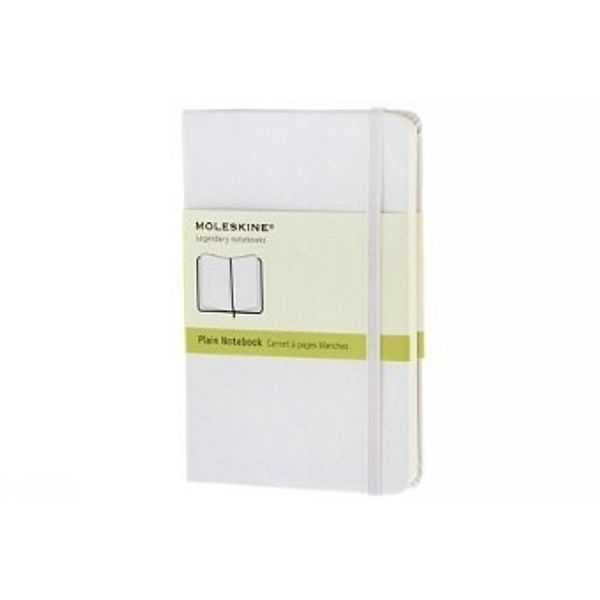 Moleskine Notizbuch, Pocket, A6, blanko, weiss