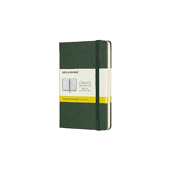 Moleskine Notizbuch, Pocket, A6, Kariert, Hard Cover, Myrtengrün, Moleskine