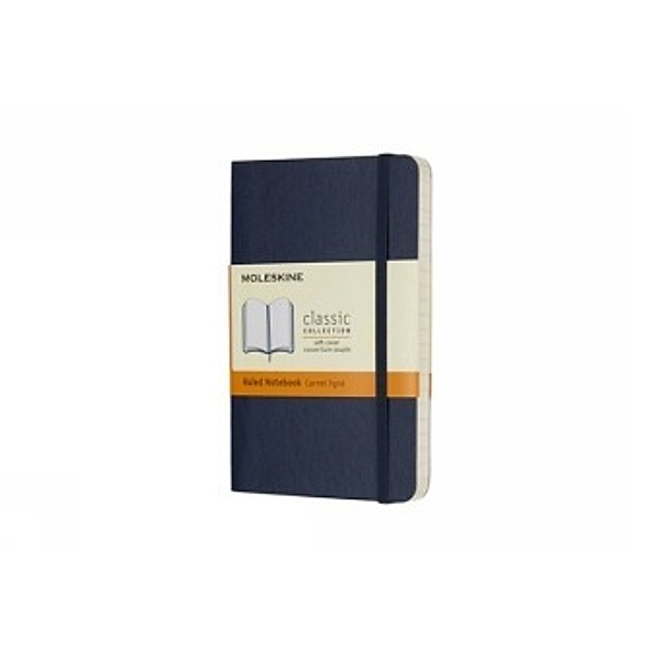 Moleskine Notizbuch Pocket/A6, Liniert, Soft Cover, Saphir