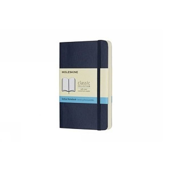 Moleskine Notizbuch Pocket/A6, Punktraster, Soft Cover, Saphir
