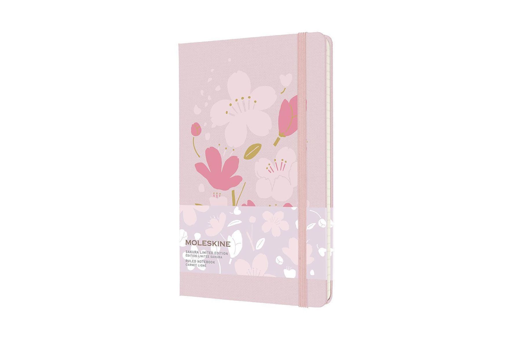 Moleskine Notizbuch - Sakura 2021, Large A5, Liniert, Rosa Buch