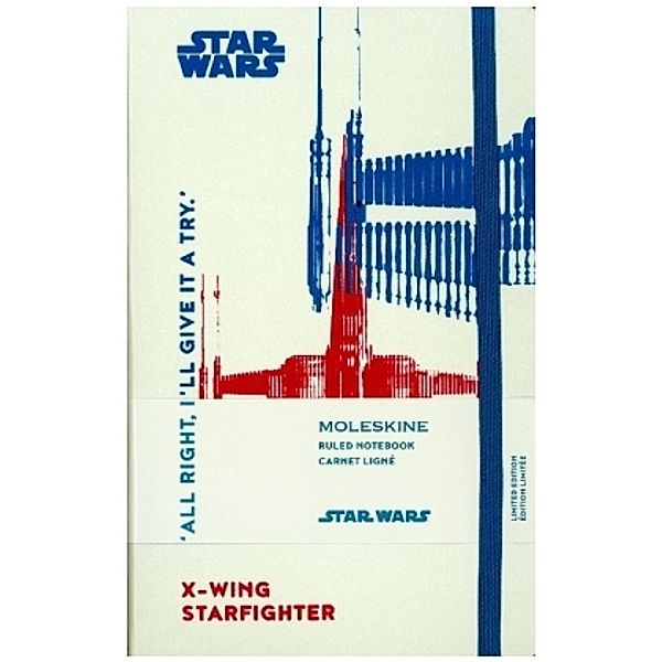 Moleskine Notizbuch - Star Wars Large, A5, Liniert, Hard Cover, X-Wing Starfighter