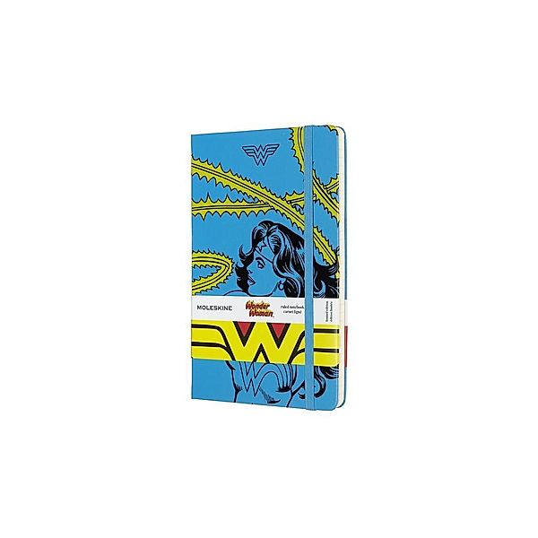 Moleskine Notizbuch - Wonder Woman, Large, A5, Liniert, Hard Cover, Blau, Moleskine