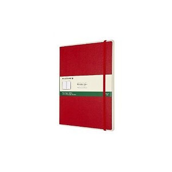 Moleskine Papertablet XL, Blanko, Hard Cover, Scharlachrot