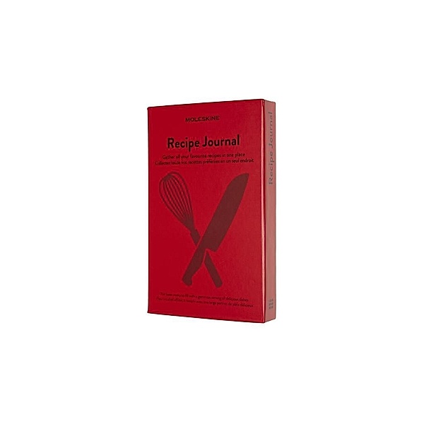 Moleskine Passion Journal Large/A5, Rezept, Hard Cover, Rot