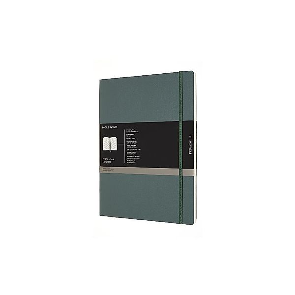 Moleskine Professionelles Notizbuch XXL, Soft Cover, Waldgrün