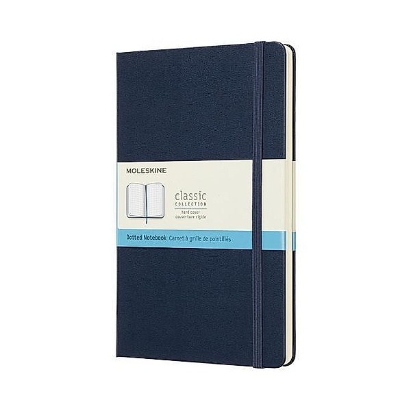 Moleskine Sapphire Blue Notebook Large Dotted Hard, Moleskine