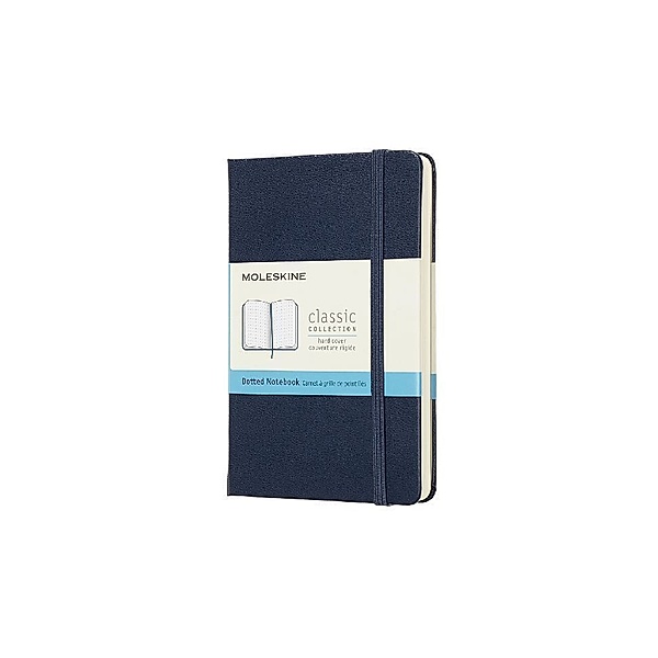 Moleskine Sapphire Blue Notebook Pocket Dotted Hard, Moleskine