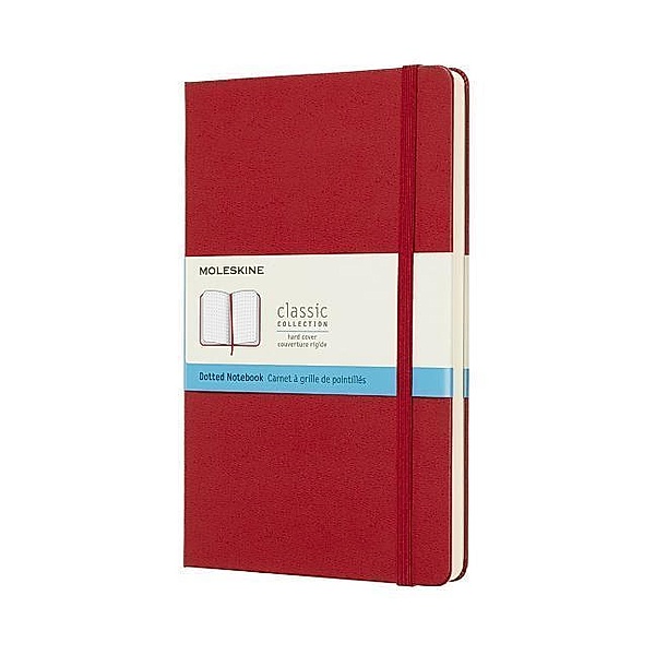 Moleskine Scarlet Red Notebook Large Dotted Hard, Moleskine