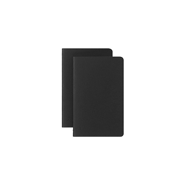 Moleskine Smart Cahier Journal, Pocket, Ruled, Black, Soft Cover (3.5 x 5.5), Moleskine