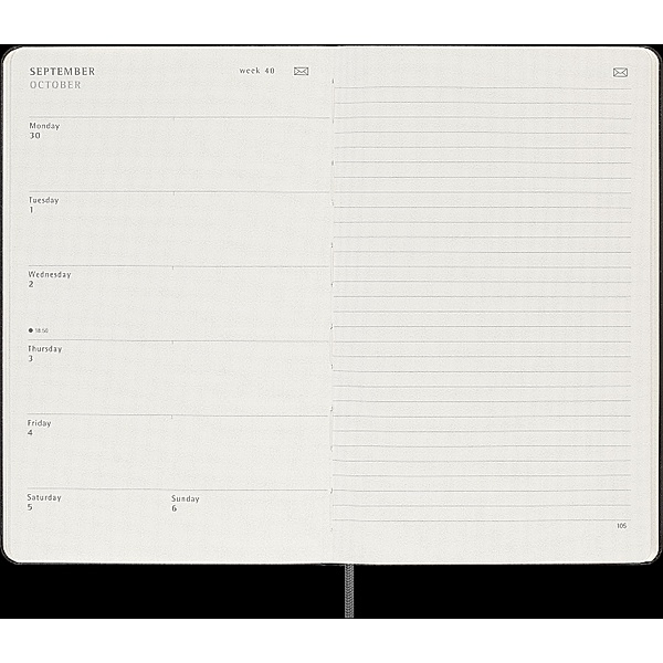 Moleskine Smart Kalender 2024 für das Smart Writing System, Large A5