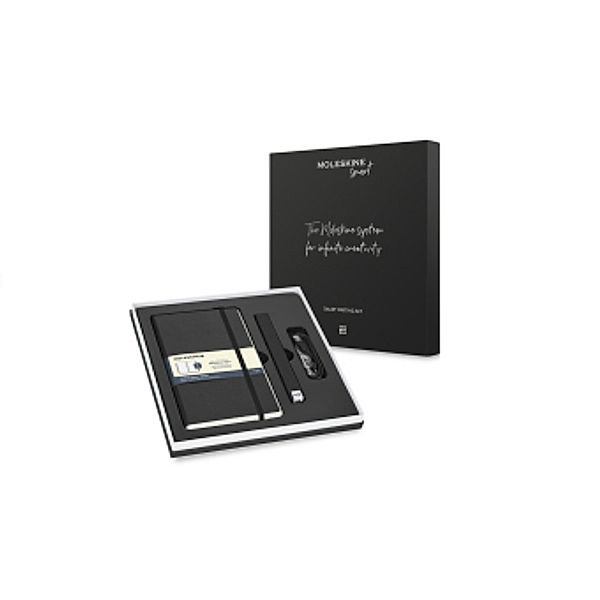 Moleskine Smart Writing Set Ellipse Paper Tablet L/A5, Punktraster, Schwarz + Pen+ Ellipse