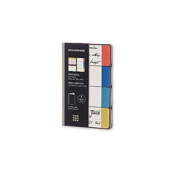 Moleskine Stick Notes - Notes adhésives. Pocket Size, weiss/farbig, 120 Blatt, Moleskine