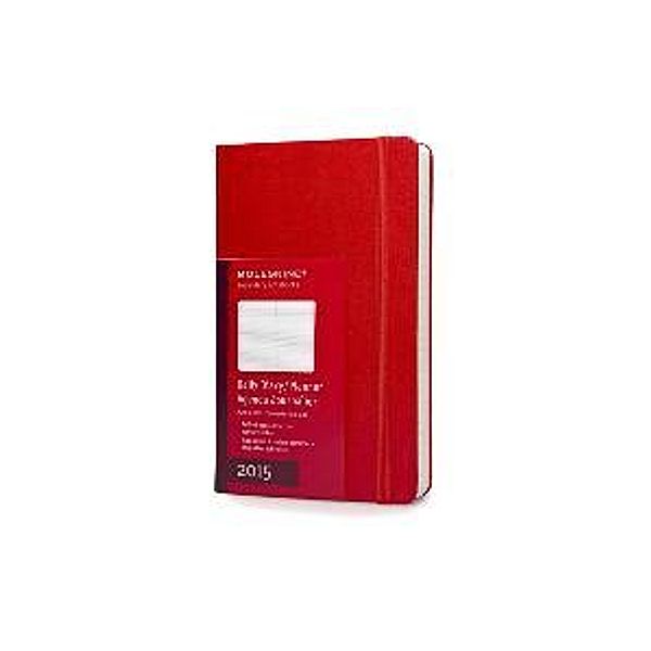 Moleskine Tageskalender Large Rot 2015