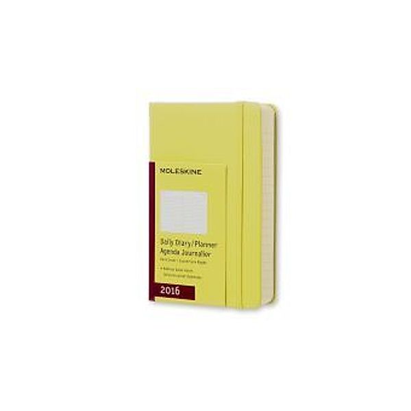 Moleskine Tageskalender P/A6, Hard Cover, Strohgelb 2016, MOLESKINE S.P.A.