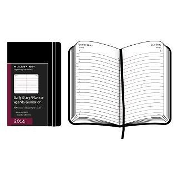 Moleskine Tageskalender, Pocket, black soft cover 2014, Moleskine