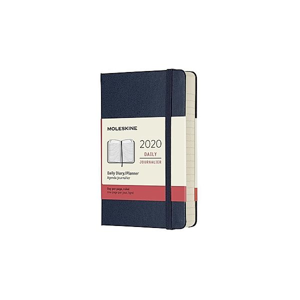 Moleskine Taschenkalender 12 Monate, 2020, Pocket, A6, Saphir