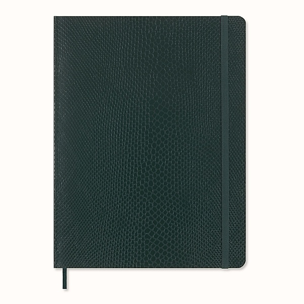 Moleskine Vegea Boa Notizbuch XL liniert weicher Einband grün in Box