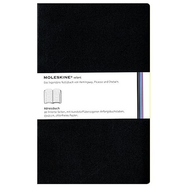 Moleskine Volant, Large Size, Address-Book, black