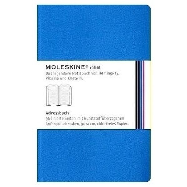 Moleskine Volant, Pocket Size, Address-Book, sky blue
