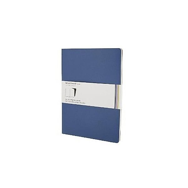 Moleskine Volant, XL, Plain Notebook, blue, 2er-Set