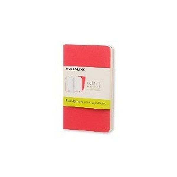 Moleskine Volant, XSmall, Blanko, geranienrot/scharlachrot, 2er-Set, Moleskine