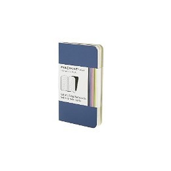 Moleskine Volant, XSmall, Ruled Notebook, blue, 2er-Set