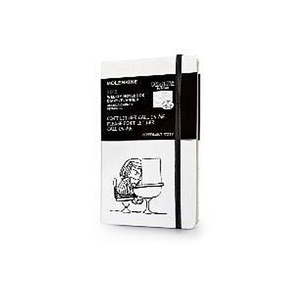 Moleskine Wochenkalender, Peanuts 12 Monate, Large Weiss 2015