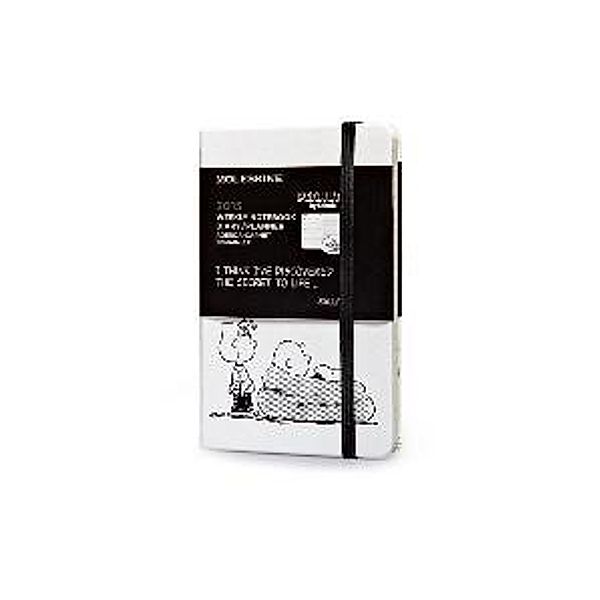 Moleskine Wochenkalender, Peanuts 12 Monate Pocket Weiss 2015