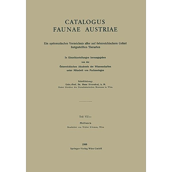 Mollusca / Catalogus Faunae Austriae Bd.7a